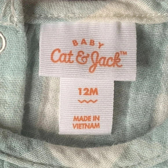 Cat & Jack Baby Girl’s 3-Piece Shirts, Romper Bundle 12 Months - Picture 9 of 14